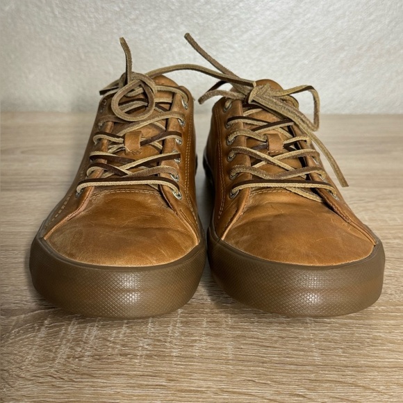 Sperry Striper II LTT Cognac Leather Low Top Sneakers Sahara Men 10 Oxford Shoes - Picture 2 of 12